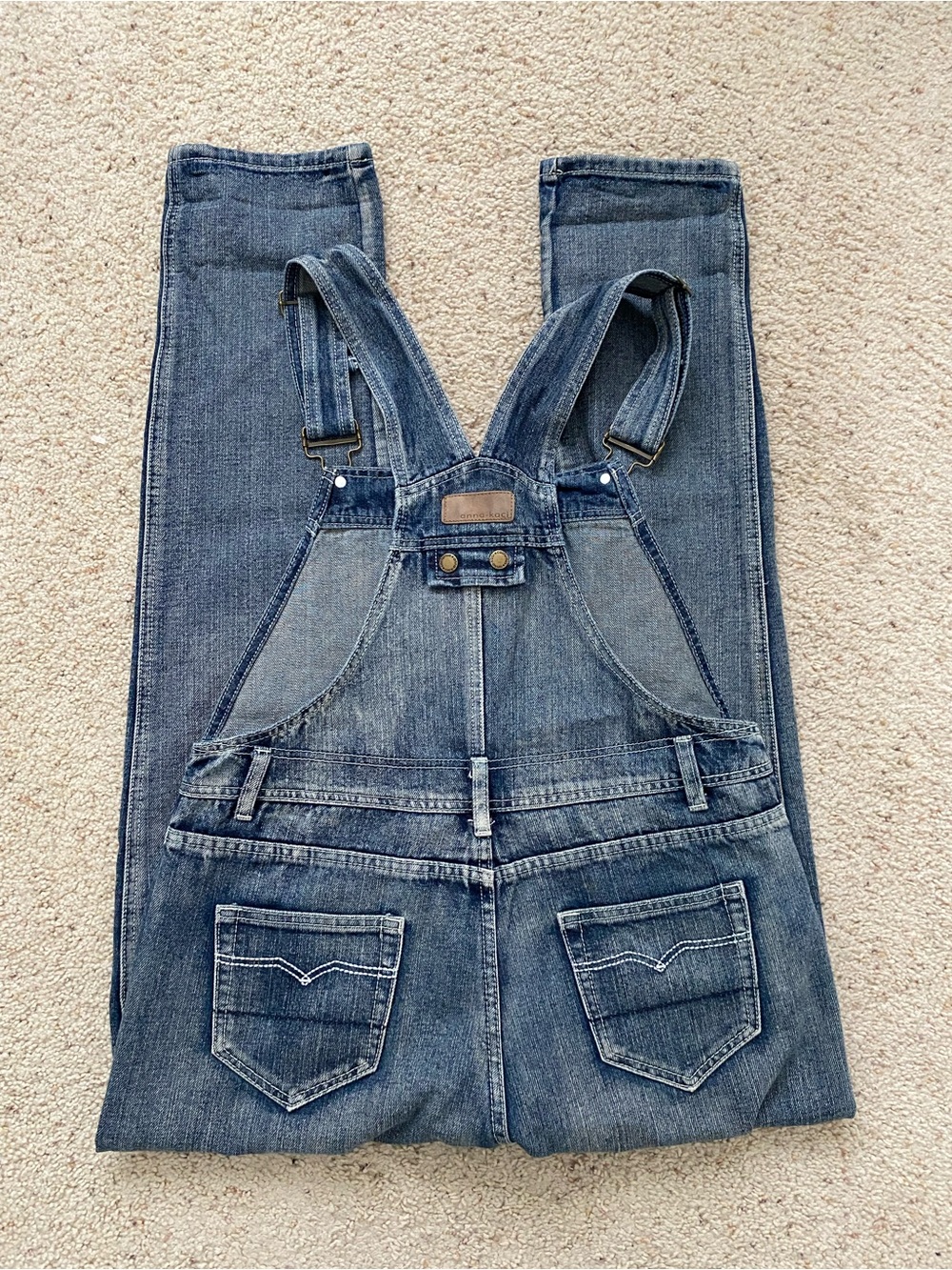 anna-kaci Vintage Style Denim Overalls. M. - Picture 4 of 10